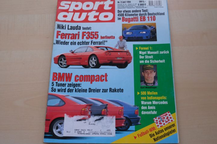 Deckblatt Sport Auto (07/1994)